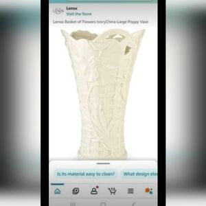 lenox basket of flowers collection vase